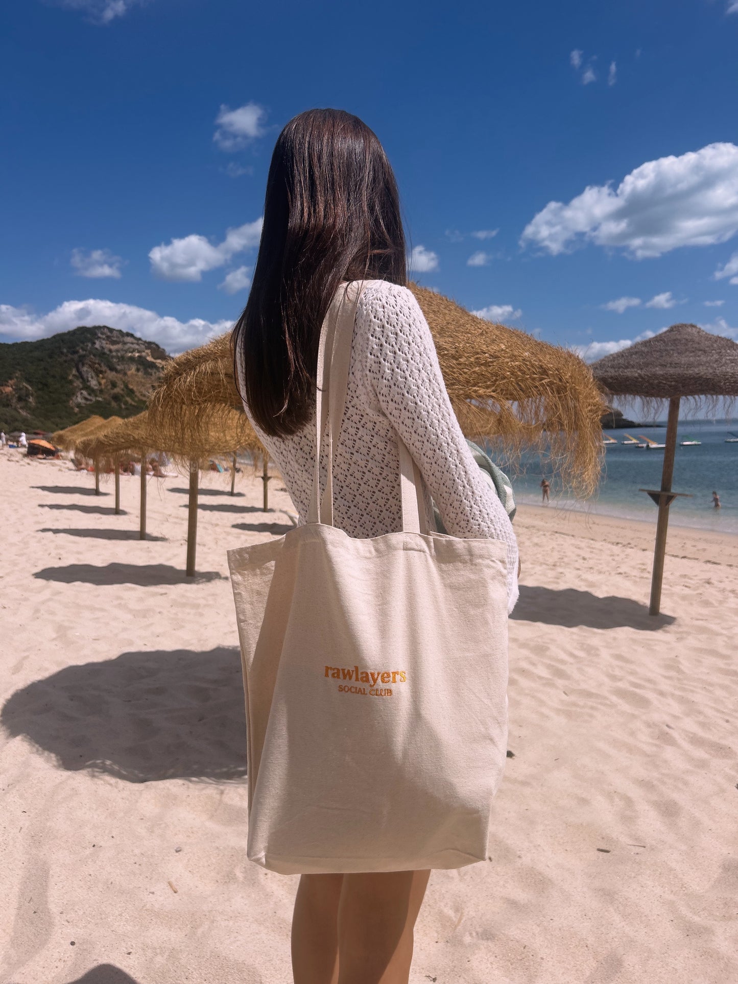 SOCIAL CLUB ORANGE TOTE BAG