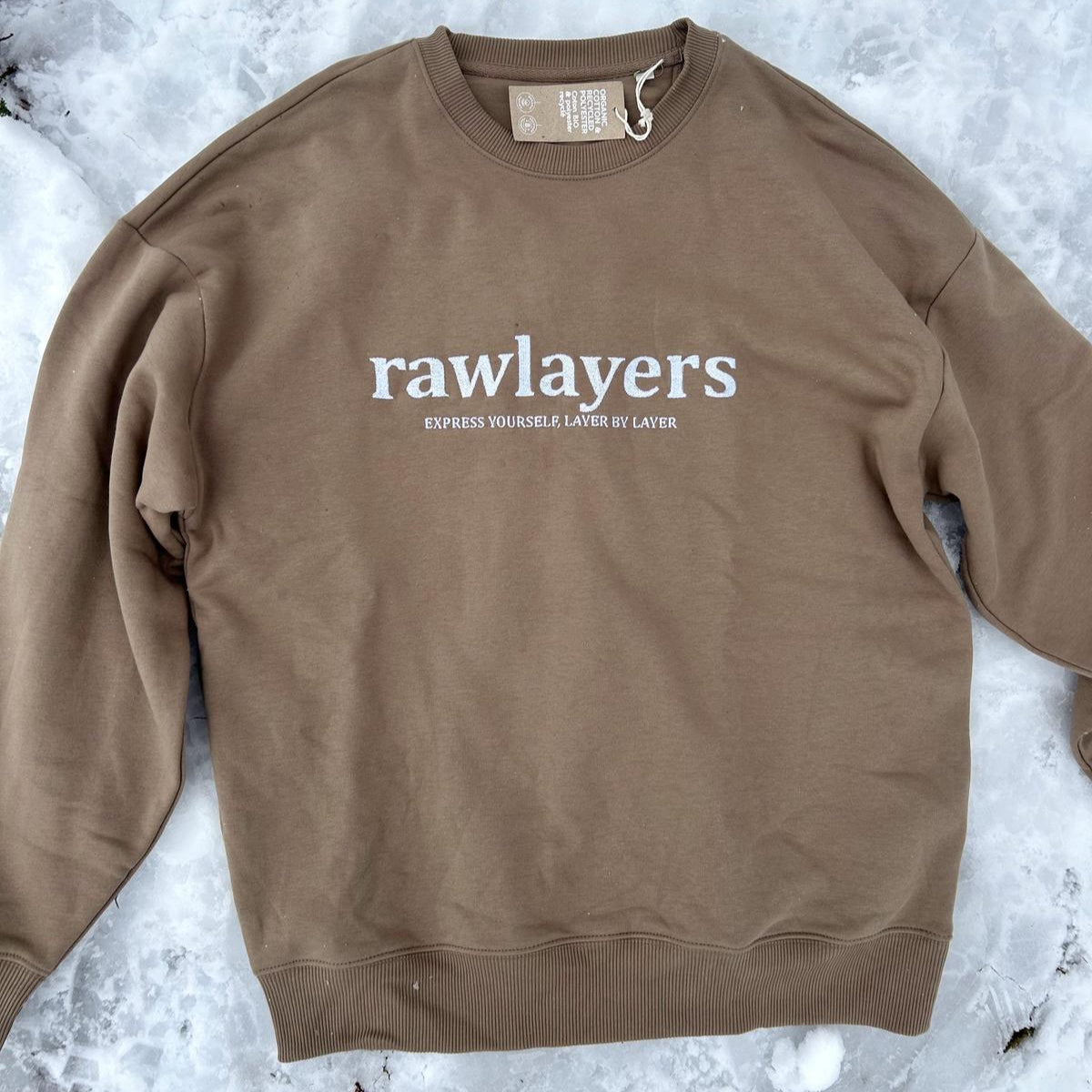 BASIC RAWLAYERS SWEATSHIRT DRIFTWOOD