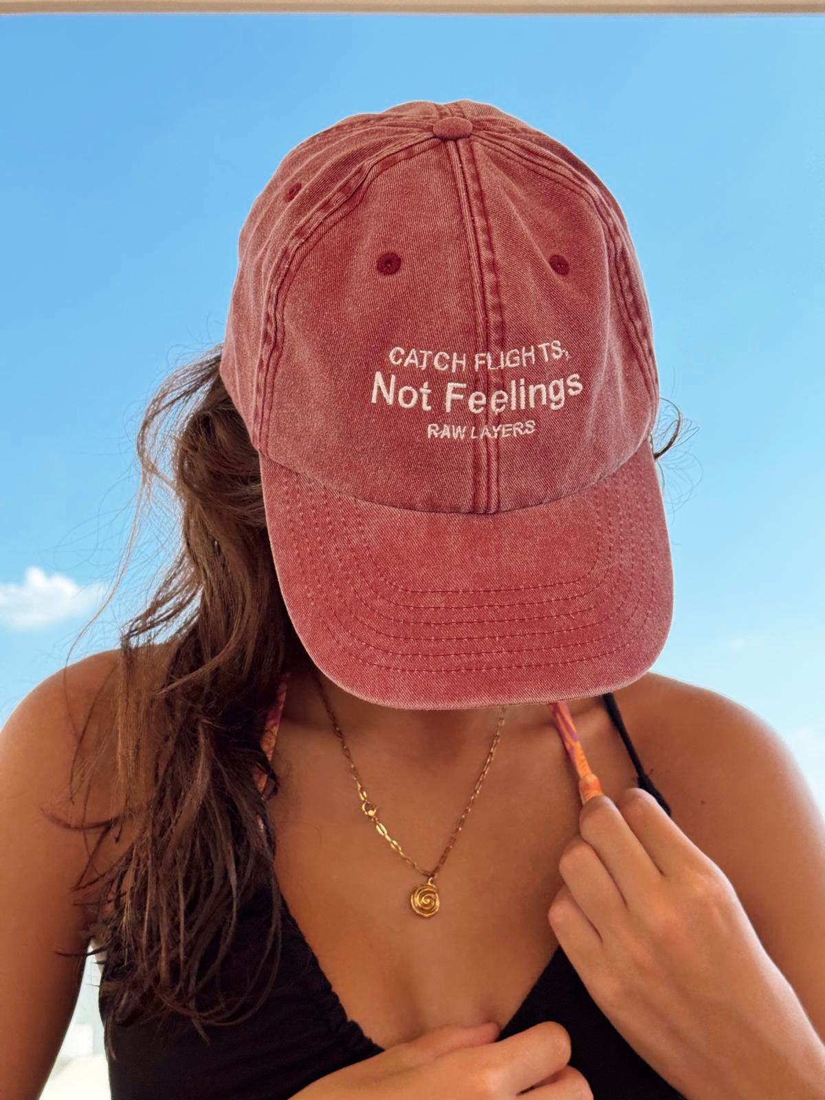 CATCH FLIGHTS HAT RED