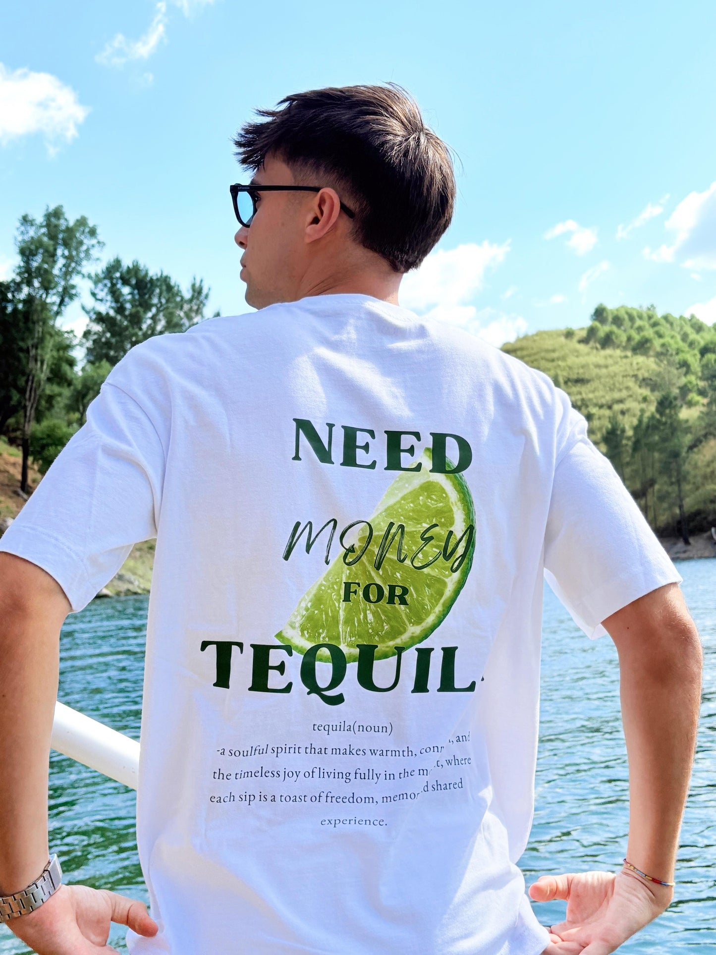 TEQUILA ADDICTED WHITE TEE