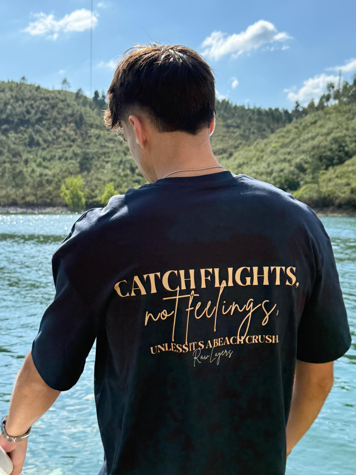 CATCH FLIGHTS NAVY TEE