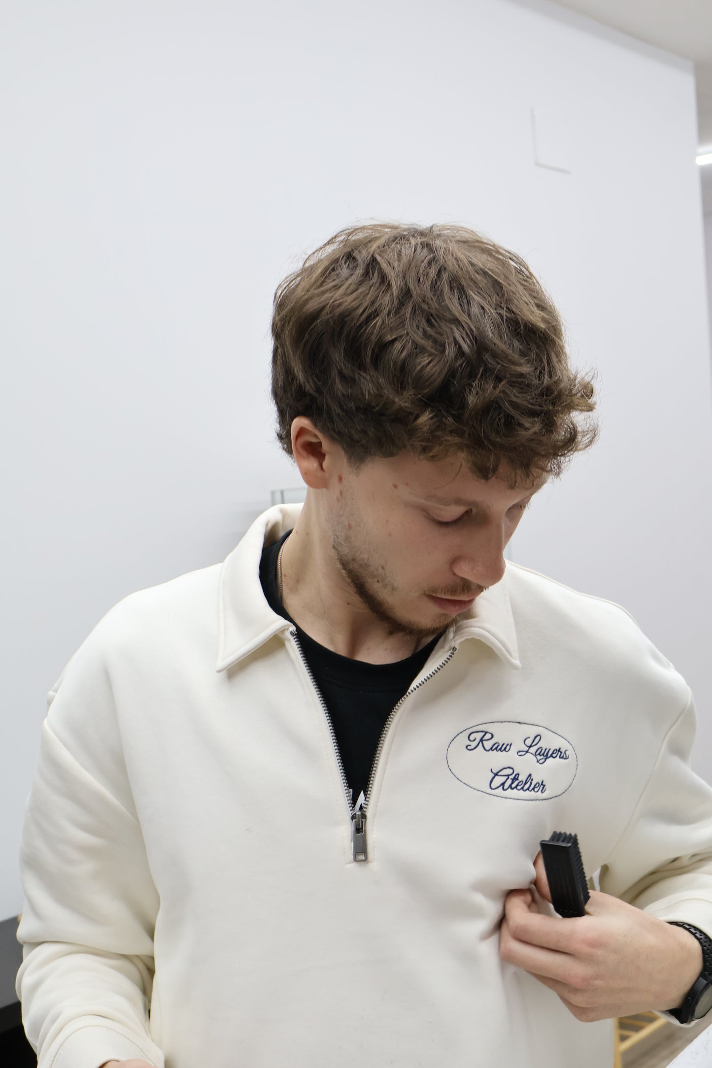 CANVAS PULLOVER BEIGE