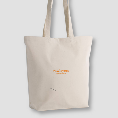 SOCIAL CLUB ORANGE TOTE BAG