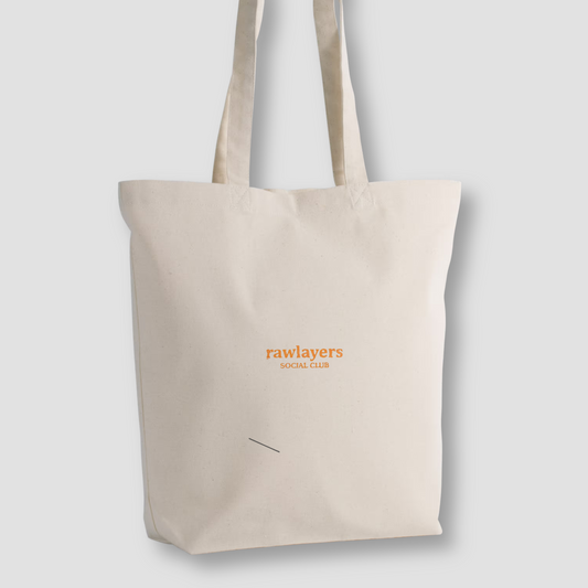 SOCIAL CLUB ORANGE TOTE BAG
