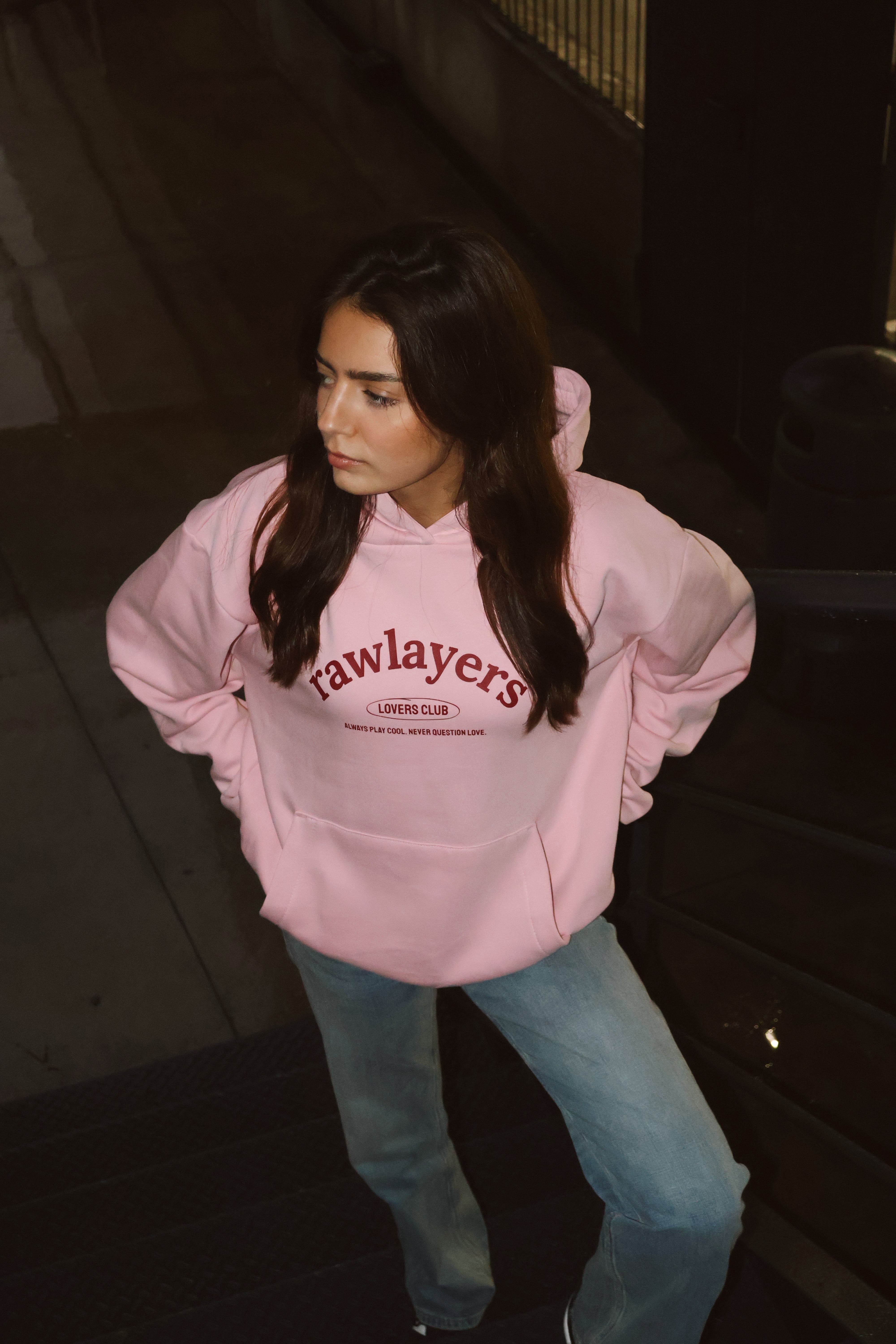 FOURTEEN/ TWO HOODIE BABY PINK