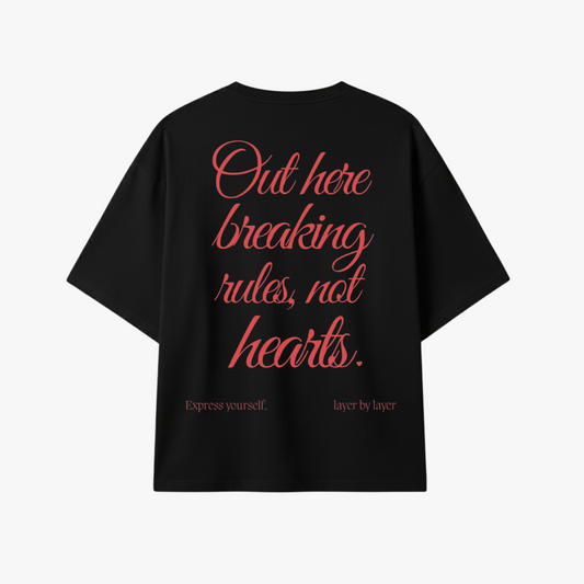 RULES BREAKER BLACK TEE