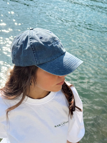 TOO HOT TO CARE CLUB HAT NAVY