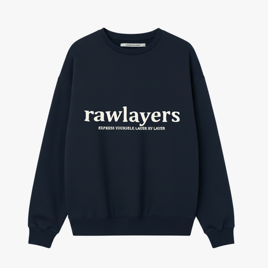 BASIC RAWLAYERS SWEATSHIRT NAVY