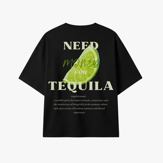 TEQUILA ADDICTED BLACK TEE
