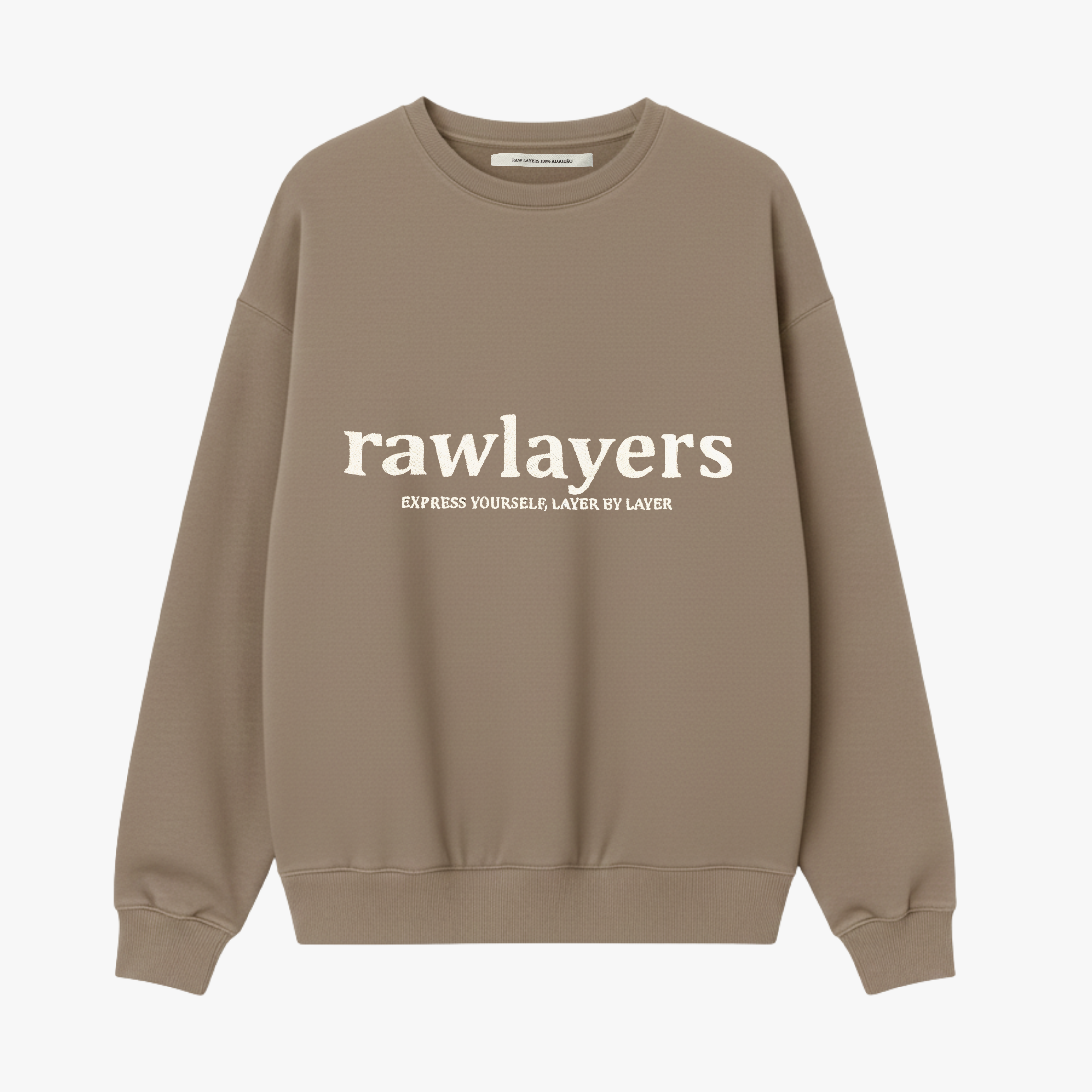 BASIC RAWLAYERS SWEATSHIRT DRIFTWOOD