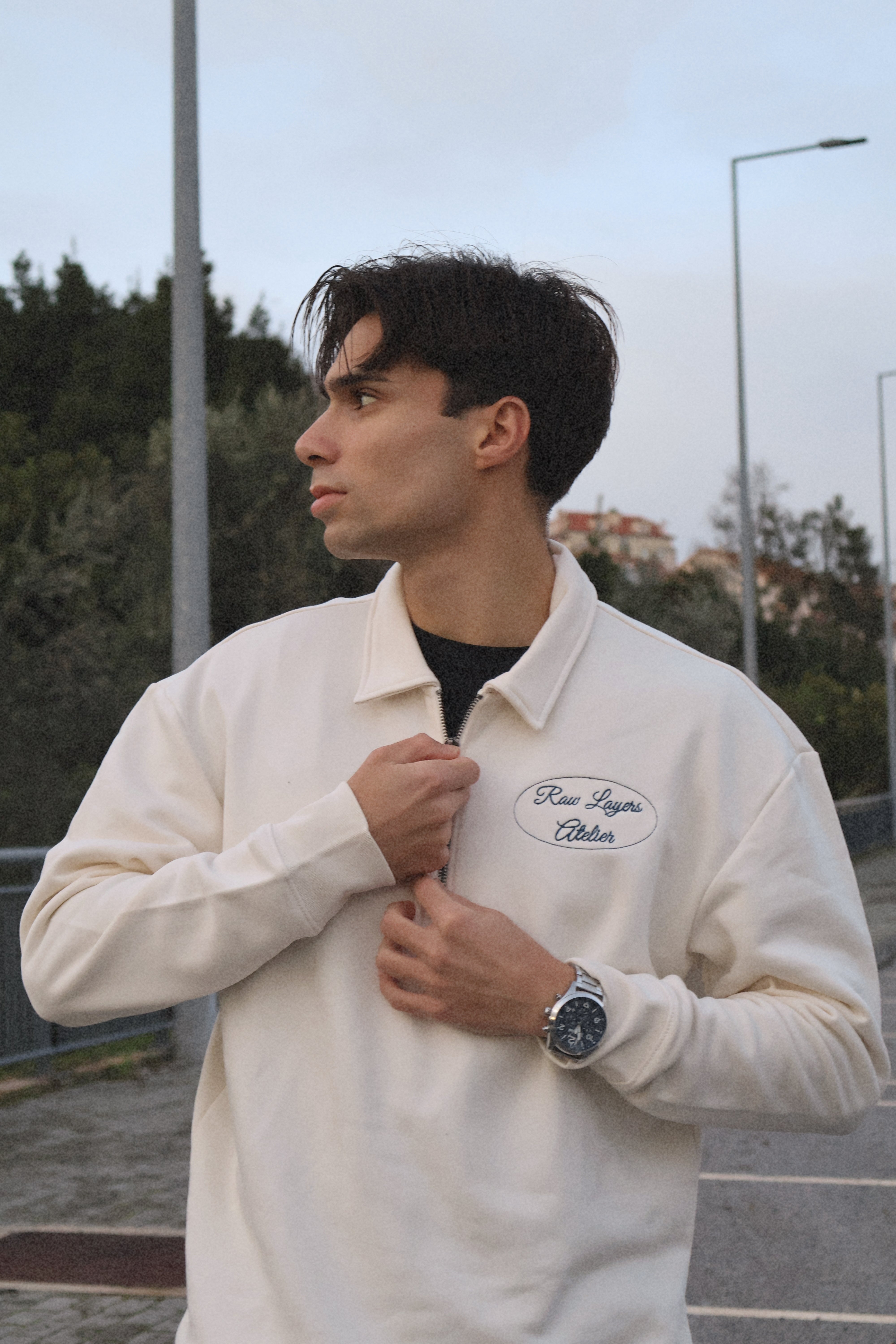 CANVAS PULLOVER BEIGE