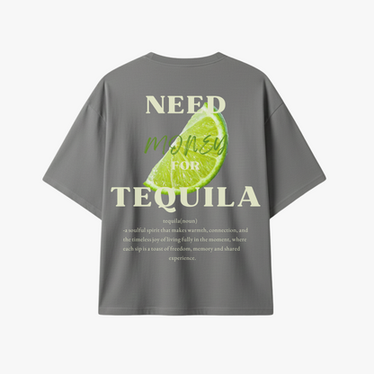 TEQUILA ADDICTED STORM GREY TEE