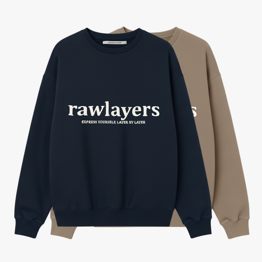 BASIC RAWLAYERS SWEATSHIRT 2X PACK