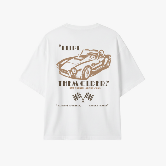 VINTAGE CRUSH RAWLAYERS WHITE TEE