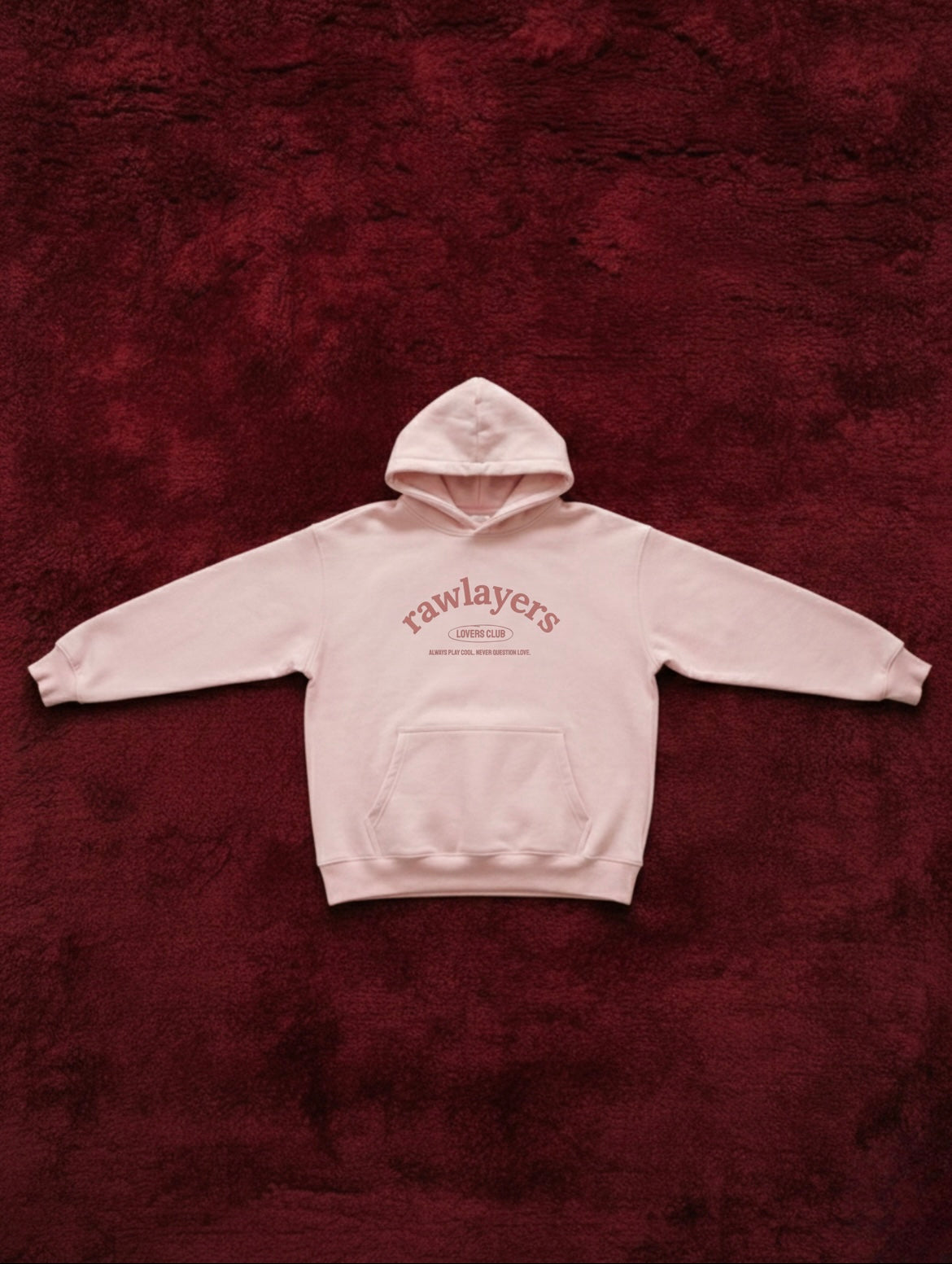 FOURTEEN/ TWO SIGNATURE HOODIE BABY PINK Novidades