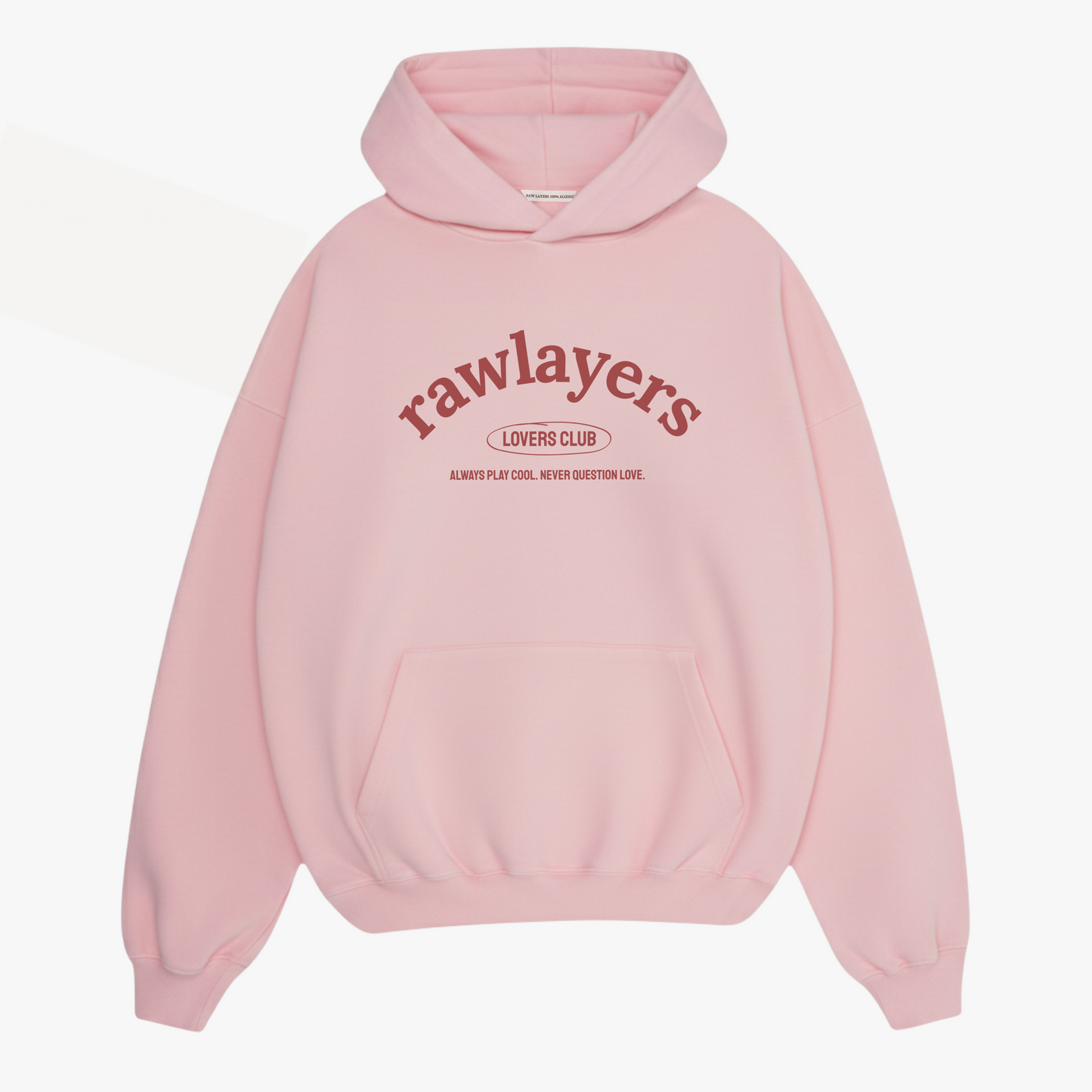 FOURTEEN/ TWO SIGNATURE HOODIE BABY PINK Novidades