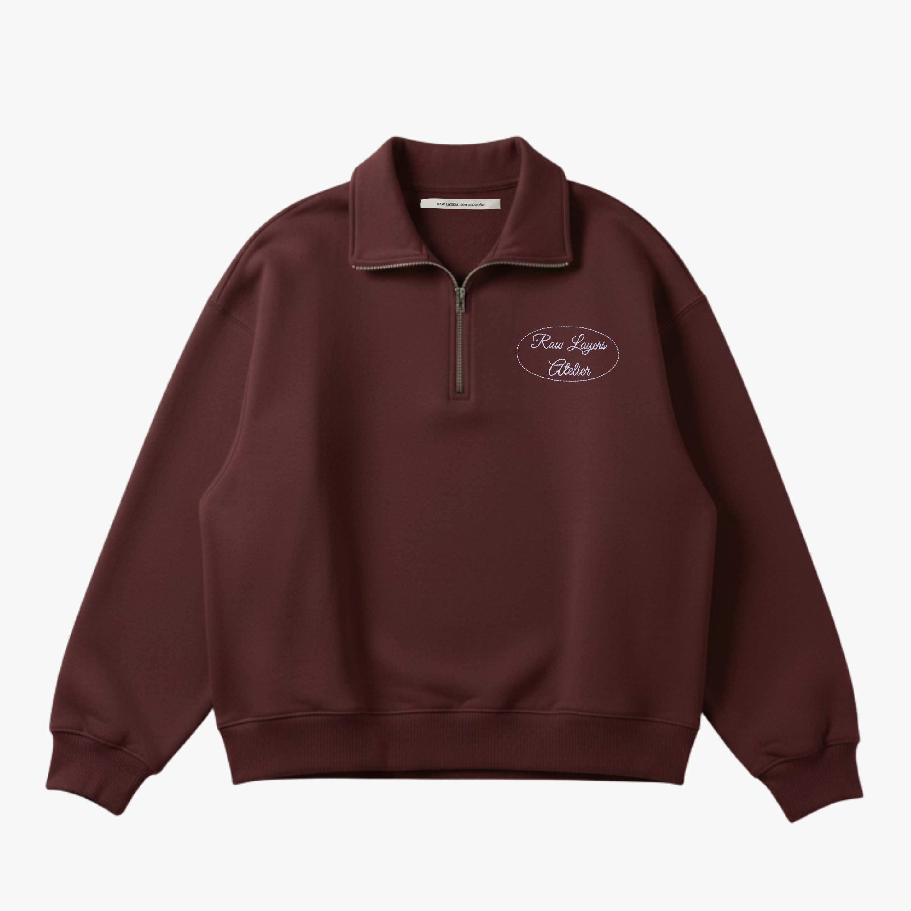 CANVAS PULLOVER DARK CHERRY