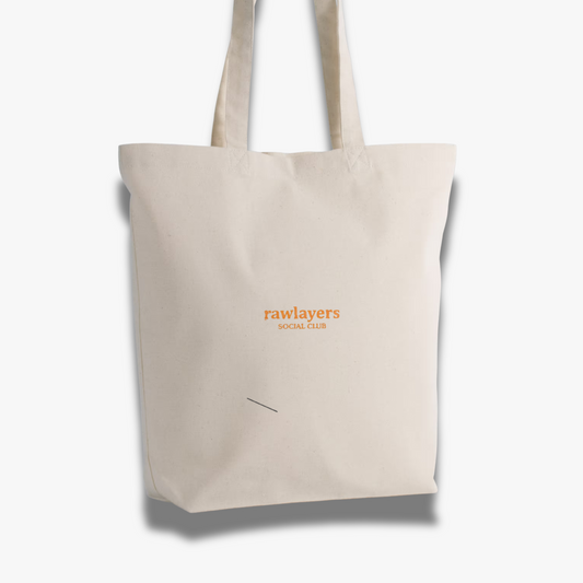 SOCIAL CLUB ORANGE TOTE BAG