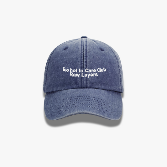 TOO HOT TO CARE CLUB HAT NAVY