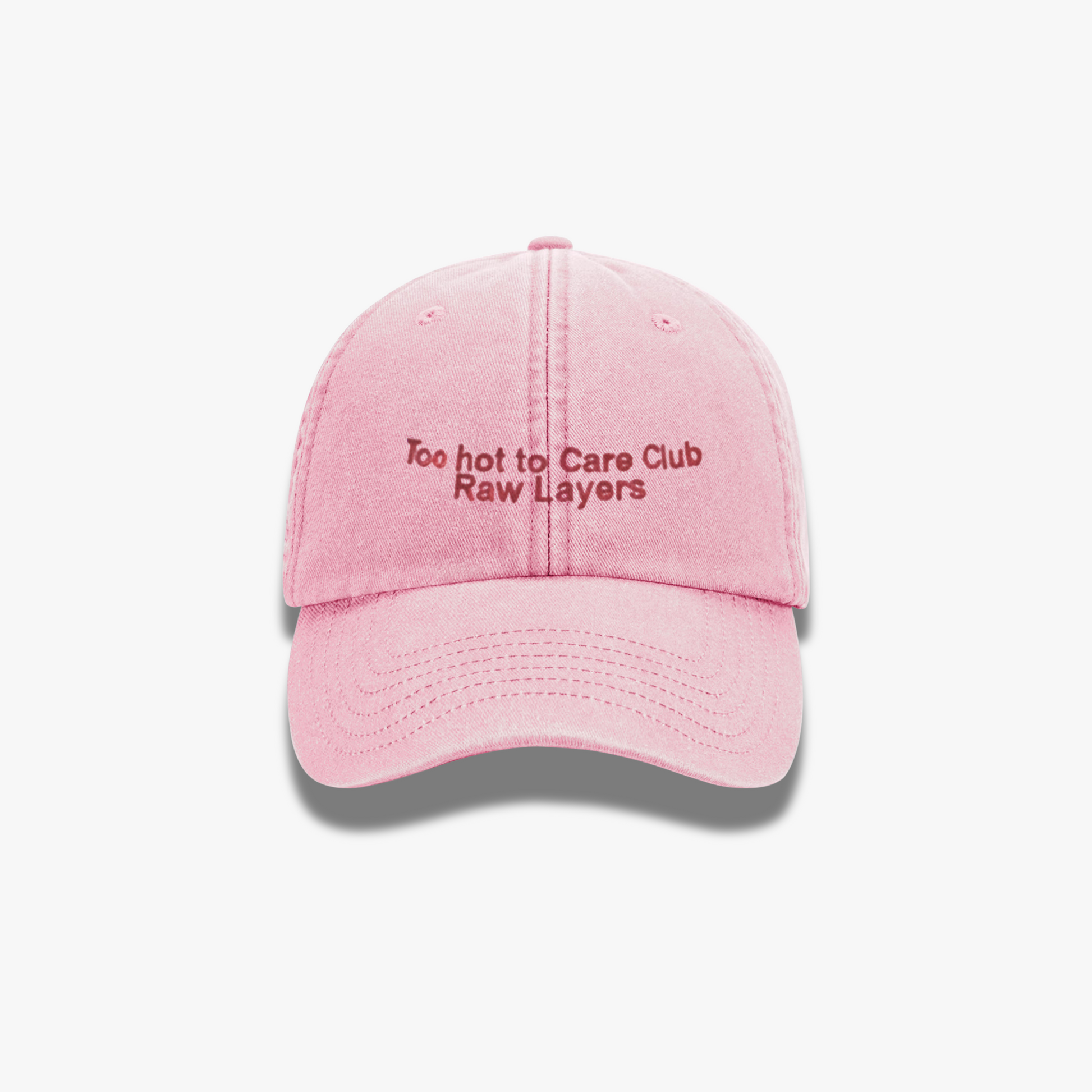 TOO HOT TO CARE CLUB HAT PINK Novidades