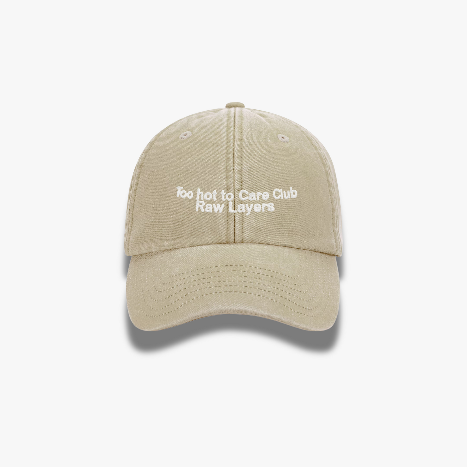TOO HOT TO CARE CLUB HAT BEIGE Novidades