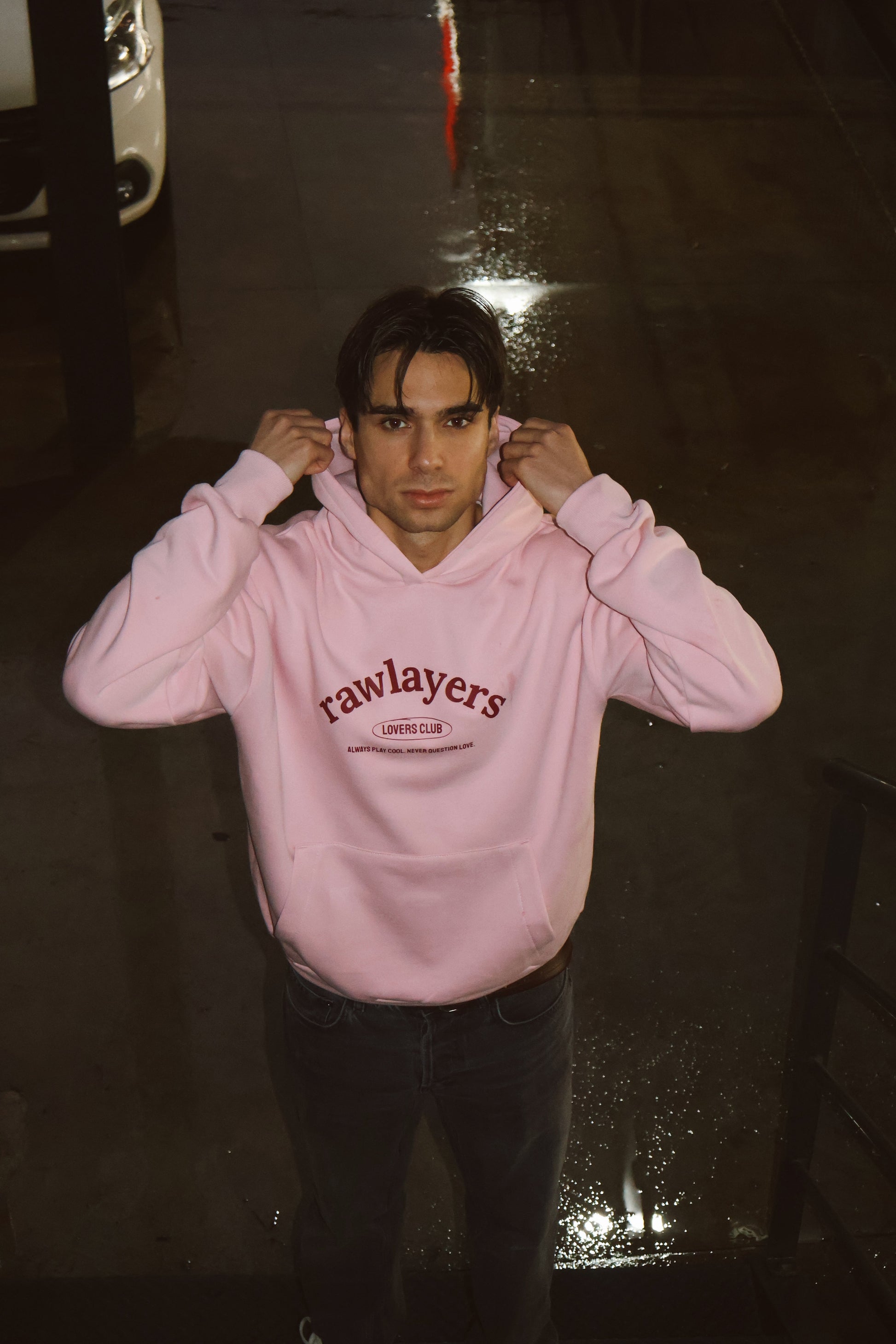 FOURTEEN/ TWO SIGNATURE HOODIE BABY PINK Novidades