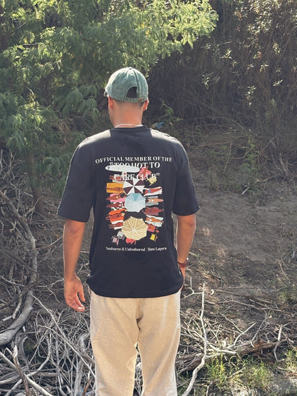 TOO HOT TO CARE CLUB BLACK TEE