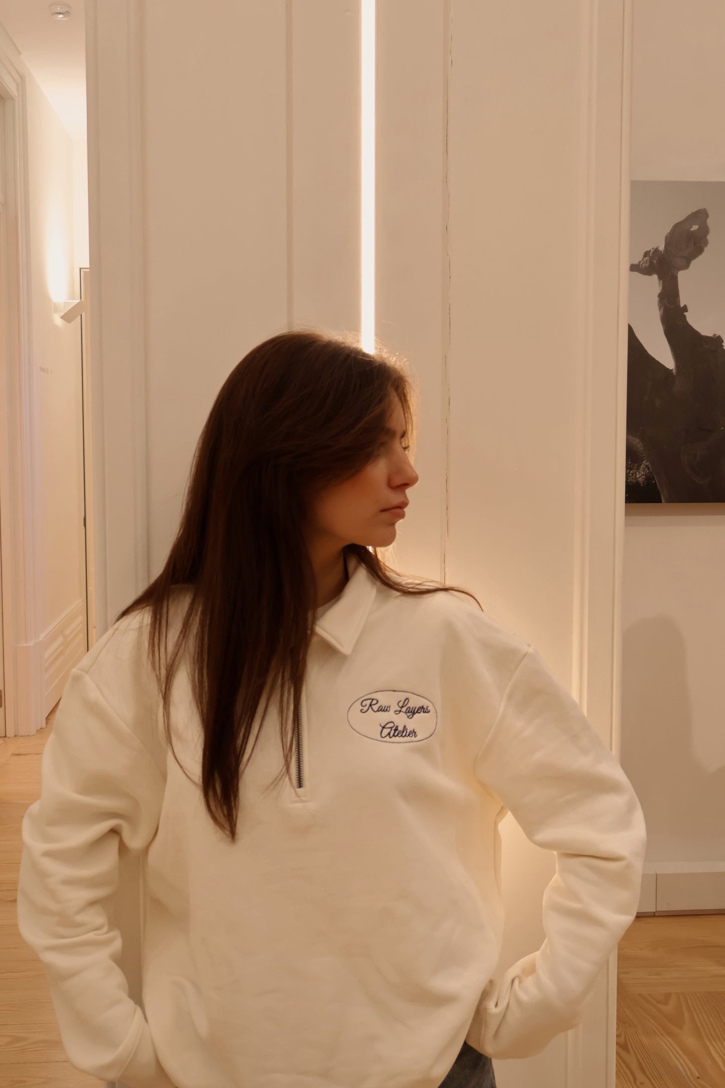 CANVAS PULLOVER BEIGE