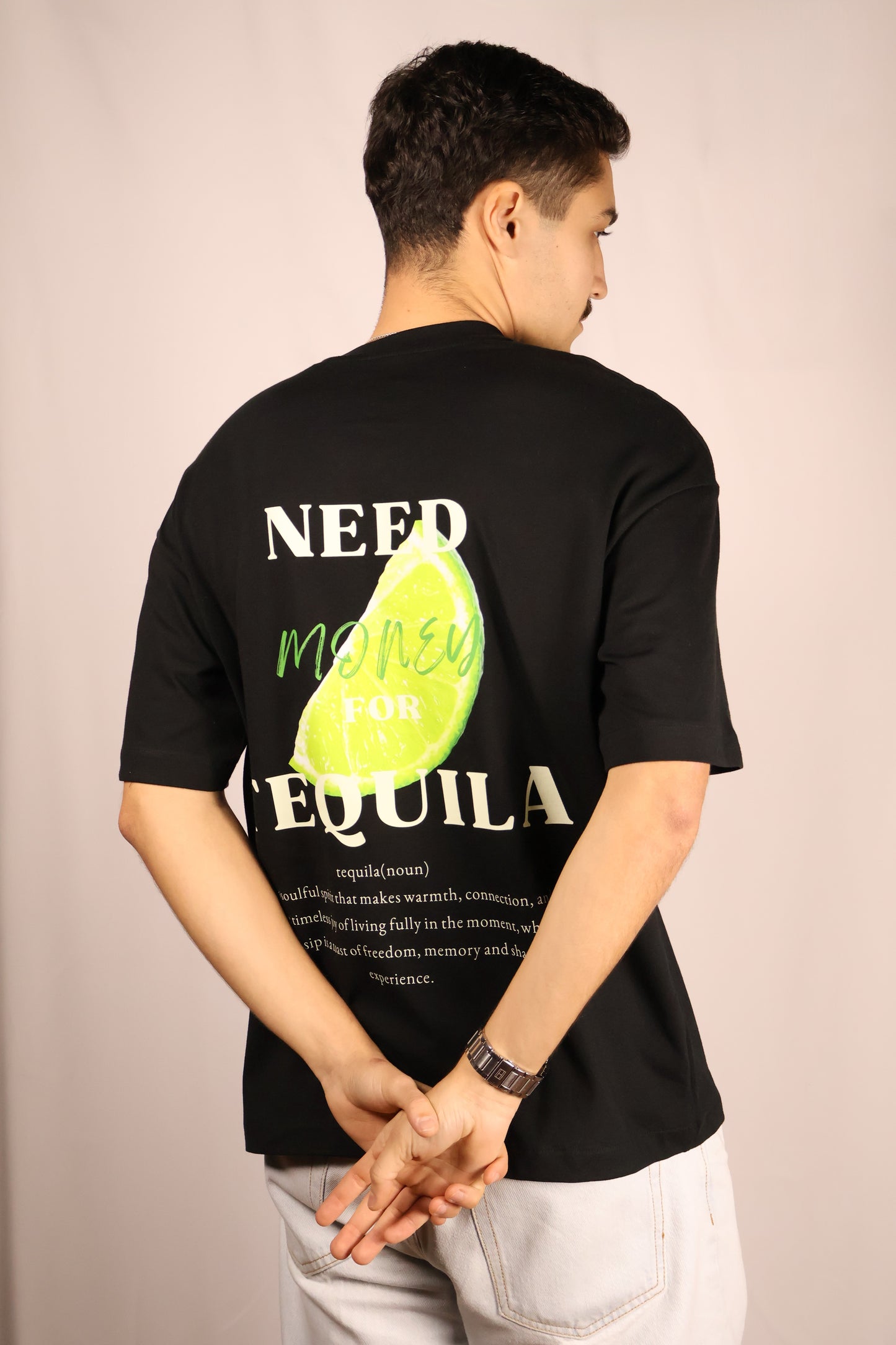 TEQUILA ADDICTED BLACK TEE