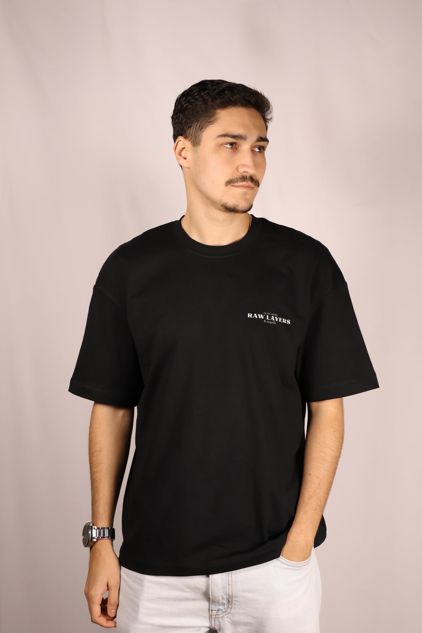 TEQUILA ADDICTED BLACK TEE