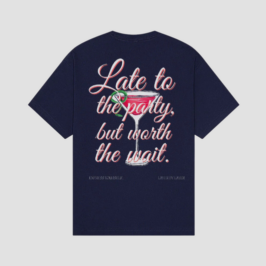 COSMOPOLITAN  NAVY TEE