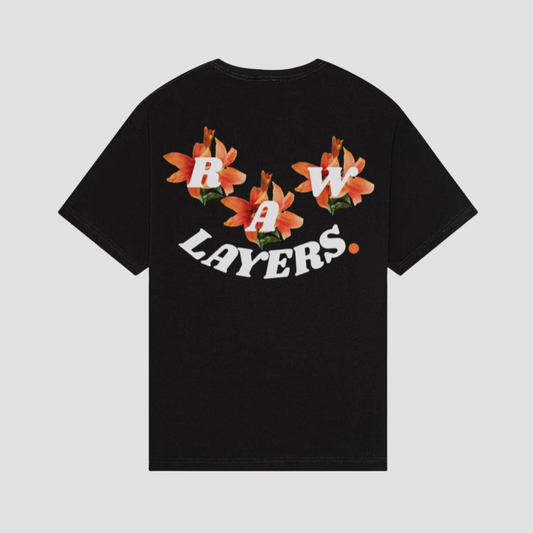 NO FLOWERS FOR YOU BLACK TEE