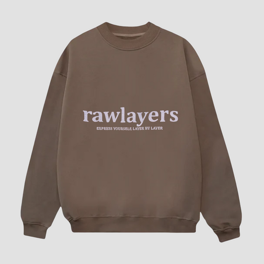 BASIC RAWLAYERS SWEATSHIRT DRIFTWOOD