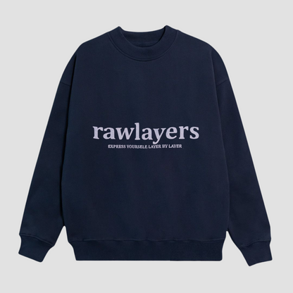 BASIC RAWLAYERS SWEATSHIRT NAVY
