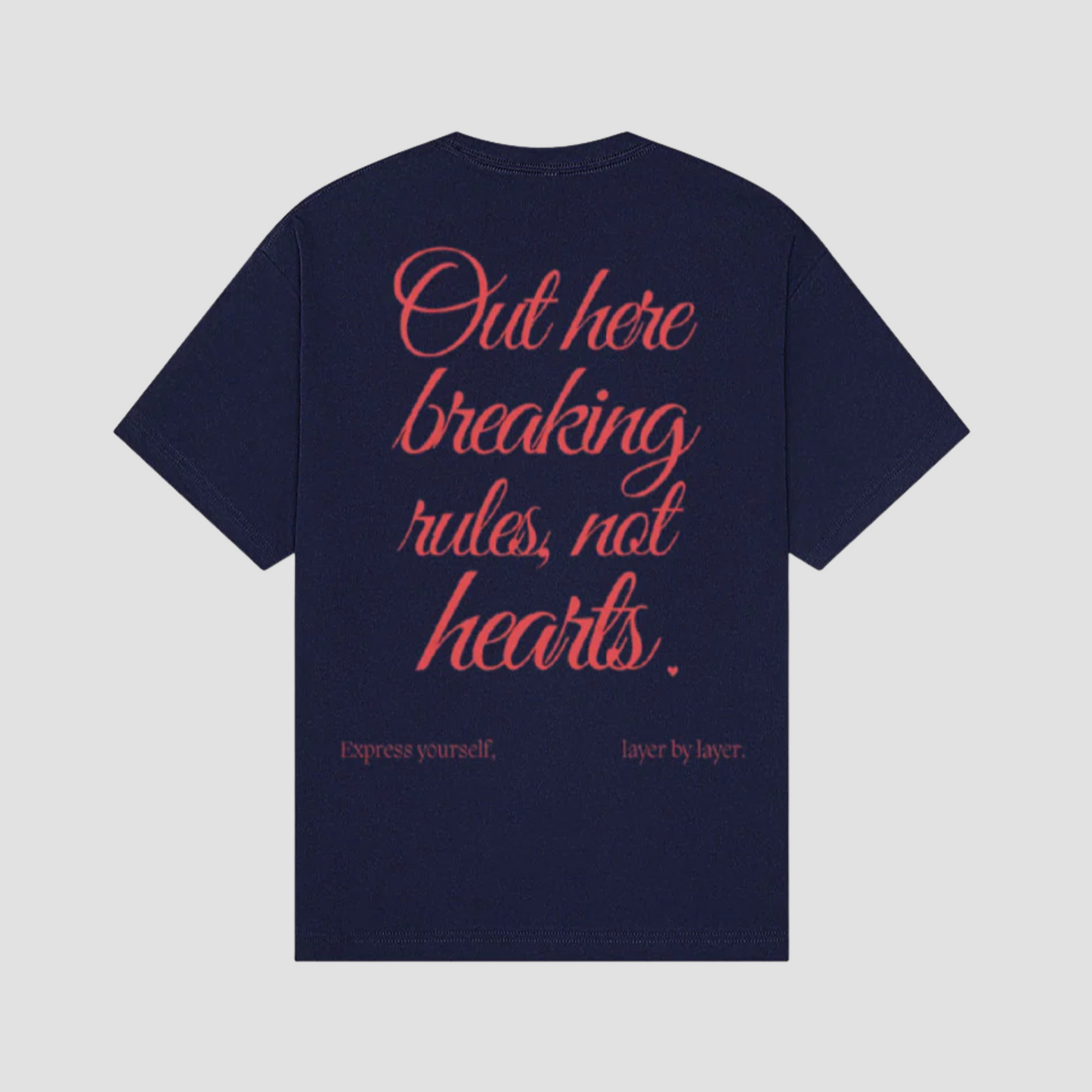 RULES BREAKER NAVY TEE