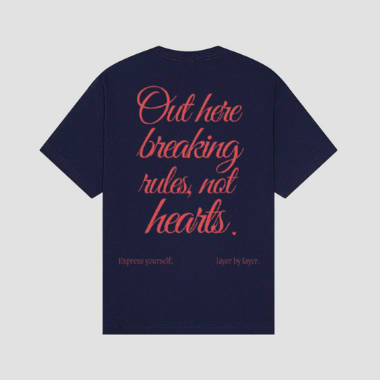 RULES BREAKER NAVY TEE