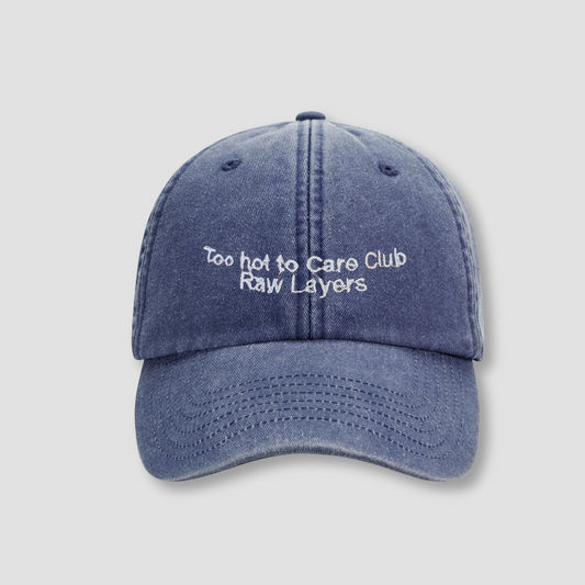 TOO HOT TO CARE CLUB HAT NAVY