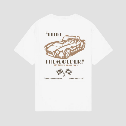 VINTAGE CRUSH RAWLAYERS WHITE TEE