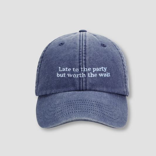 THE HAT CLOCK BLUE
